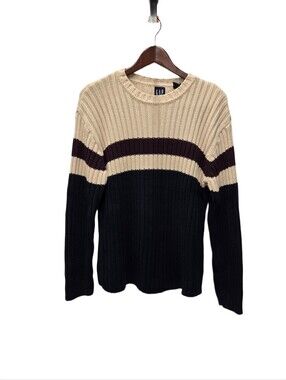 GAP Vintage Y2K Chunky Knit Stripe Sweater